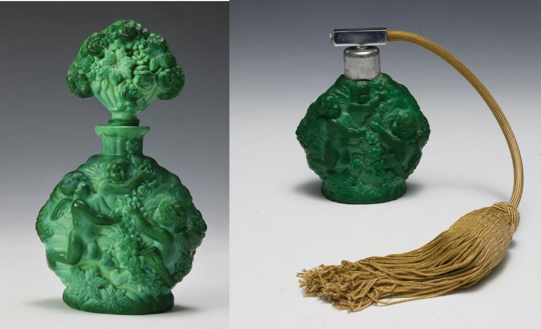 (2) Malachite Perfume Bottles (1 of 7)
