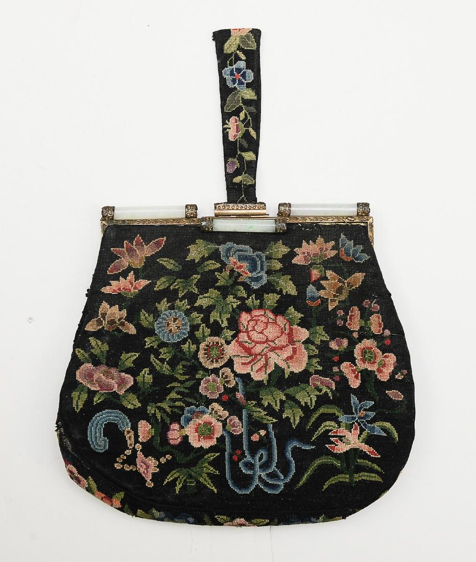 Petit Point Purse with Jade Fittings (1 of 2)