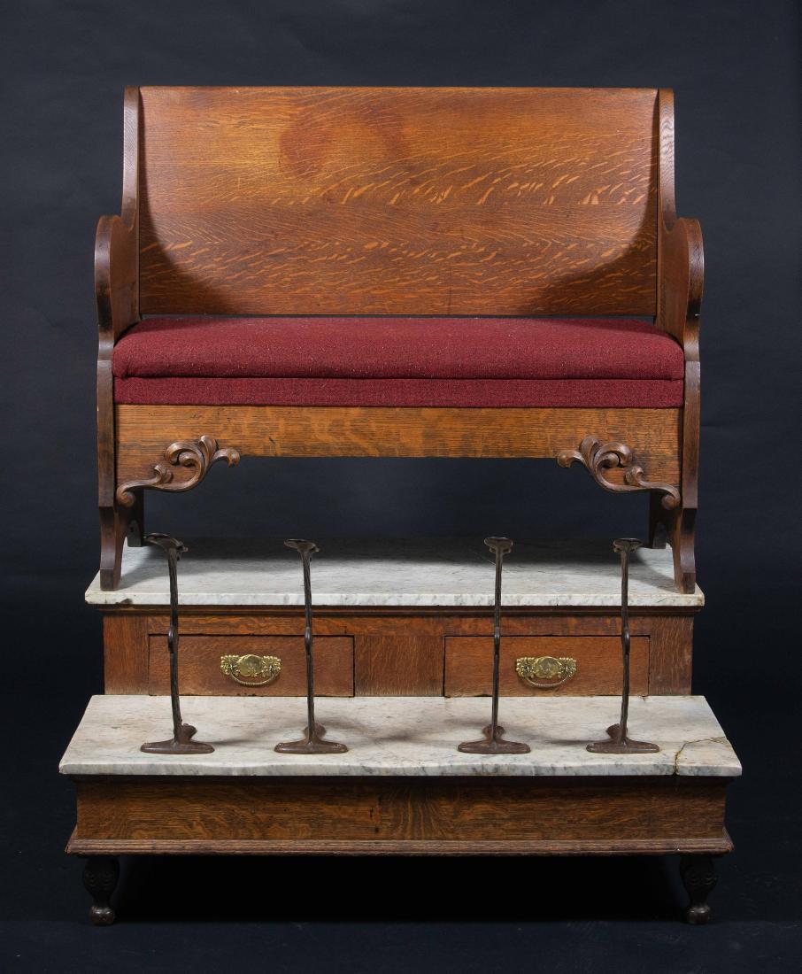 Shoe Shine Stand from the Leland Hotel Barbershop (1 of 15)