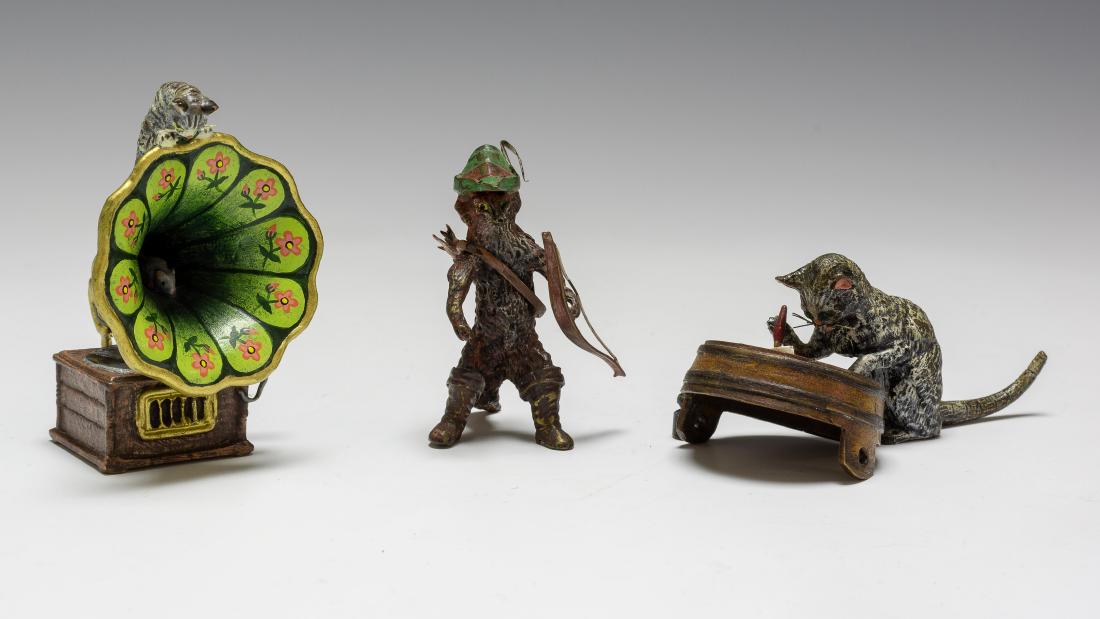 (3) Vienna Bronzes of Cats (1 of 3)