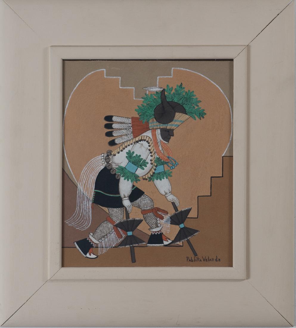 Pablita Velarde Mineral Painting Dancer (1 of 5)