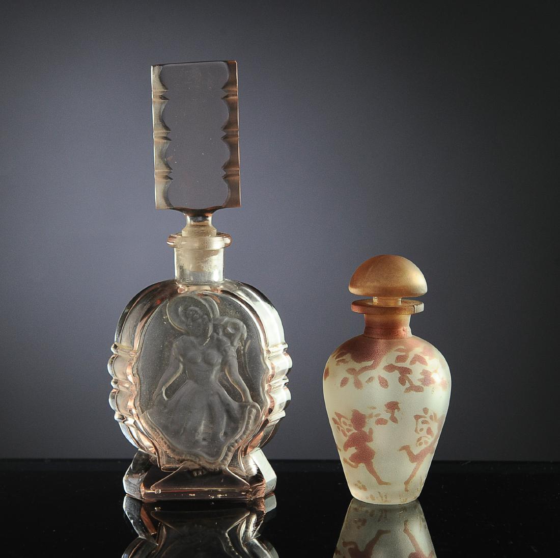 (4) Pink Glass Perfume Bottles (1 of 1)