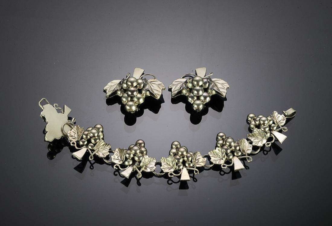 (3) Mexican Sterling Silver Bracelet & Earrings (1 of 3)