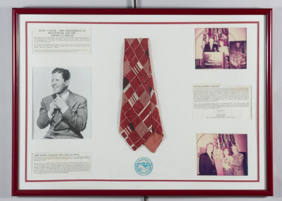 Rudy Vallee Silk Necktie Display (1 of 4)