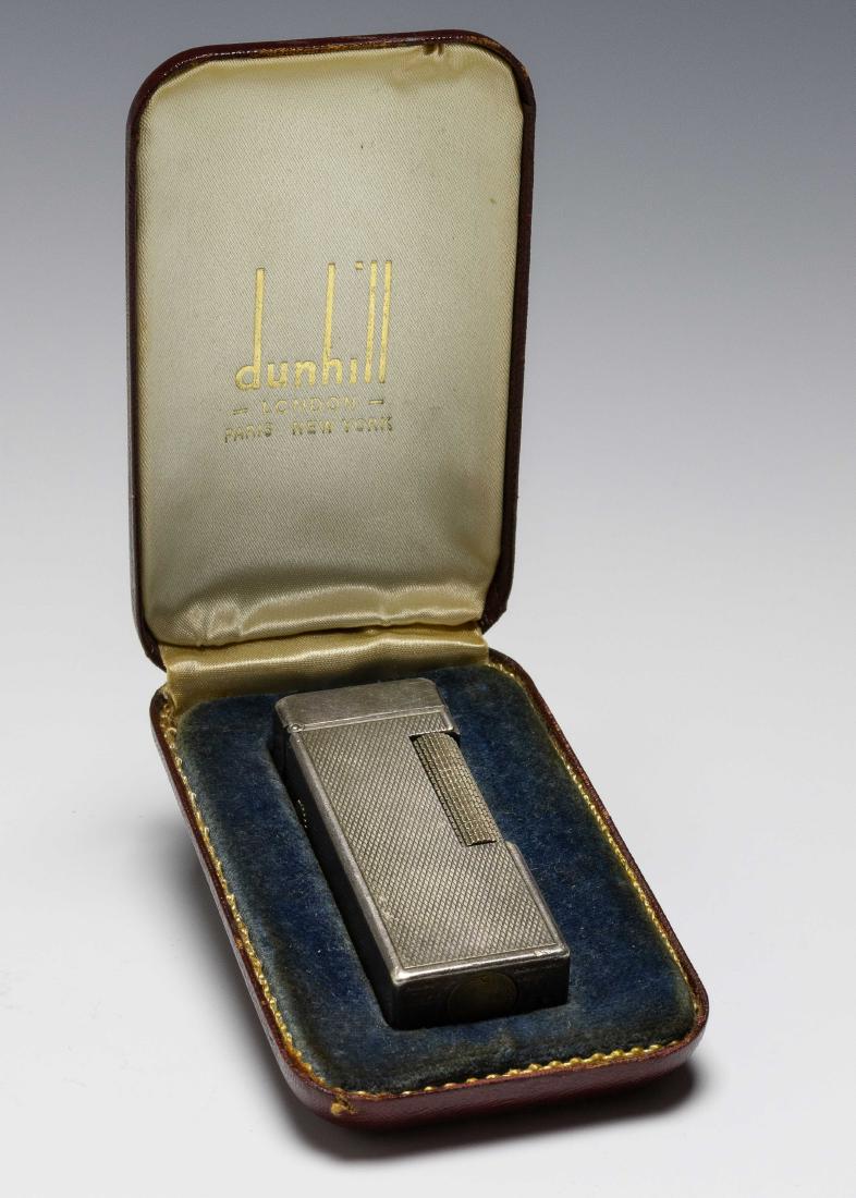 Cased Dunhill Silverplated Lighter (1 of 7)