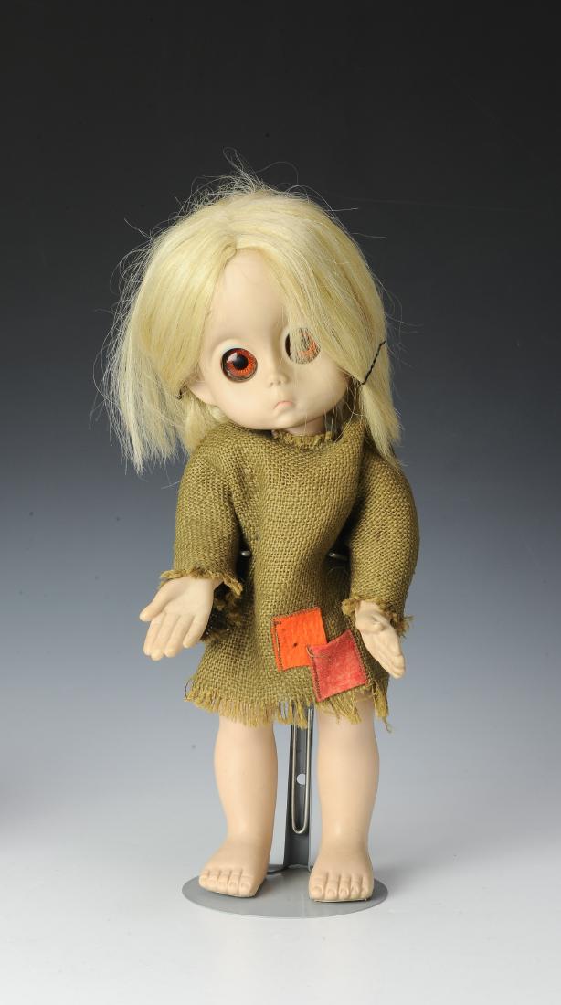 Hasbro Miss Little No Name Doll: Copyright 1965 Hasbro on the back of the head. Comes with dress. Missing tear. Dimensions are: 15 1/4" tall. All measurements are approximate. Condition Report: Light soiling and scuffs.
