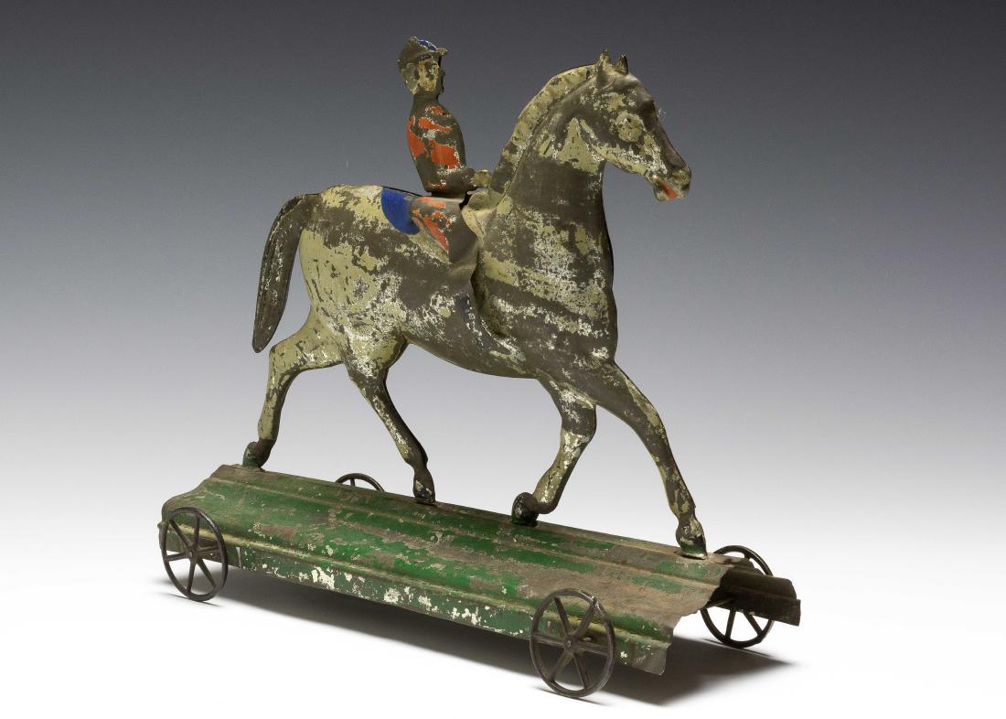 Early American Tin Horse & Rider by Fallows (1 of 4)