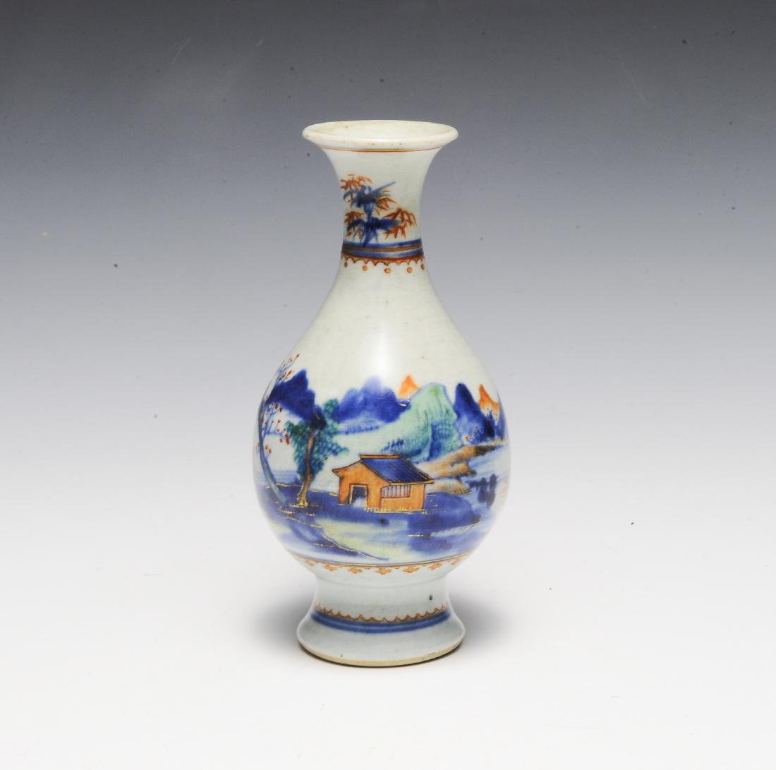 Chinese Porcelain Vase w/ Landscape 18th Century (1 of 6)