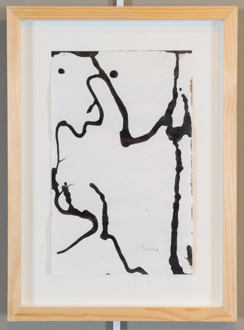Gary Hume Abstract Ink Drawing 1 of 1000 Drawings: Gary Hume Abstract Ink Drawing 1 of 1000 Drawings: Gary Hume (British, b. 1962), Abstract Indian Ink Drawing on paper signed by the artist on the face. Created as part of the artist's 'One of a Thousa