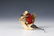 Spun Cotton Christmas Ornament Monkey on Stork - 3