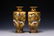Pair Japanese Ceramic Satsuma Vases