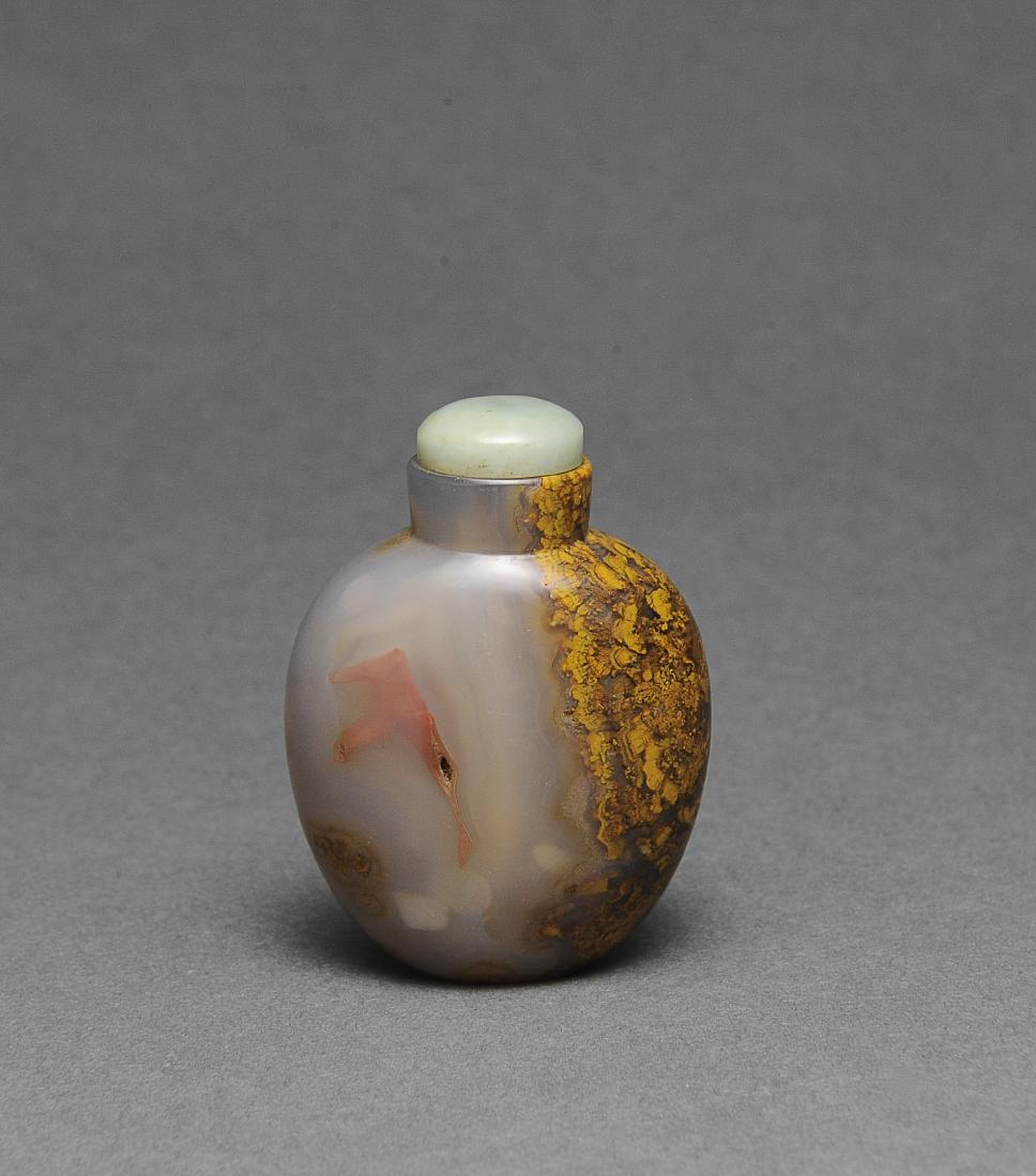 Chinese Agate Snuff Bottle, 19th Century (1 of 6)