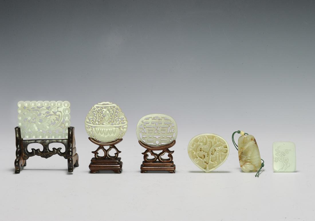 Set of 6 Chinese Jades, Ming - Qing Dynasty (1 of 13)