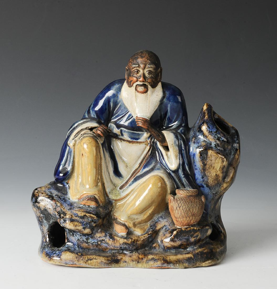 Shiwan Statue of a Fisherman, 18th-19th Century (1 of 5)