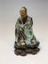 Chinese Seated Ceramic Scholar with Stand - 2