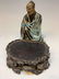 Chinese Seated Ceramic Scholar with Stand - 6