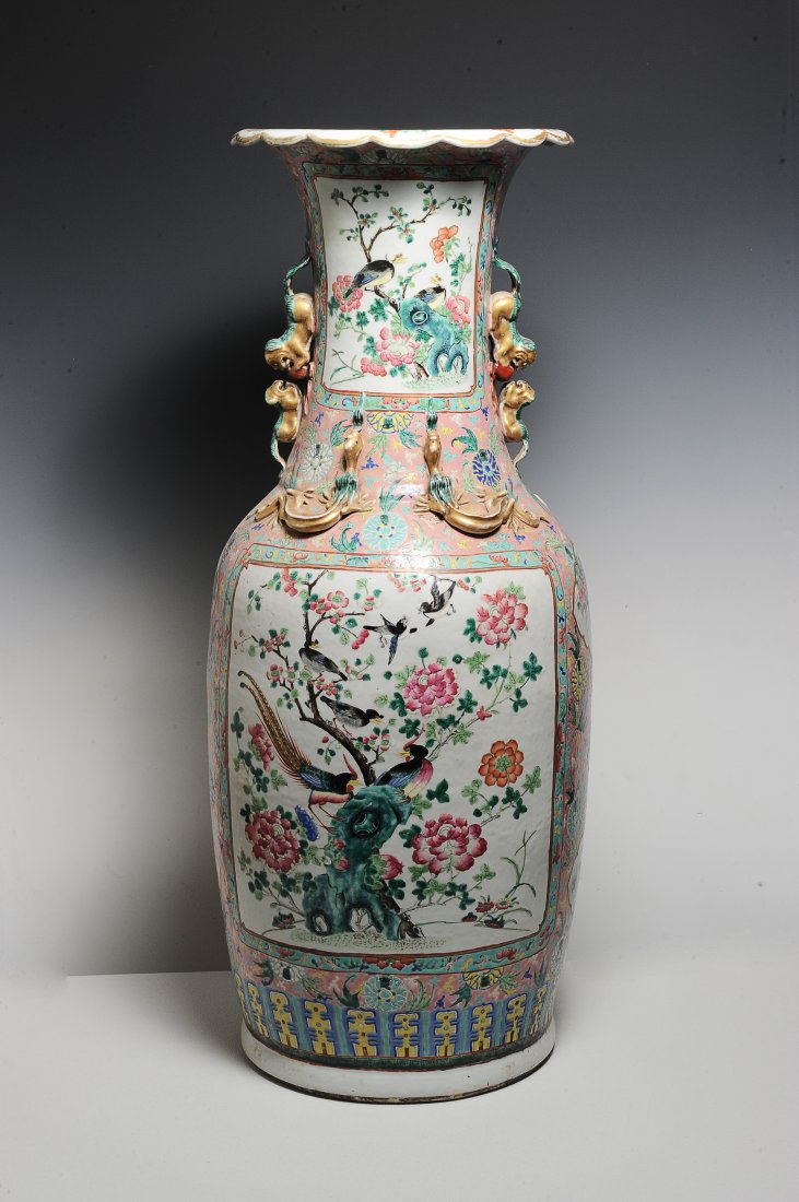 Large Famille Rose Vase, 19th Century (1 of 6)