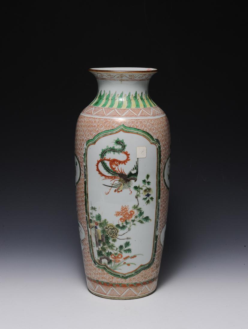 Chinese Wucai Vase, 19th Century (1 of 9)