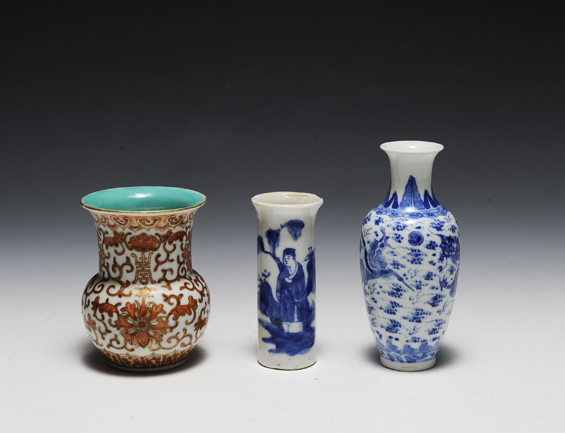 (3) Porcelain Vases, 19th-Early 20th Century (1 of 11)