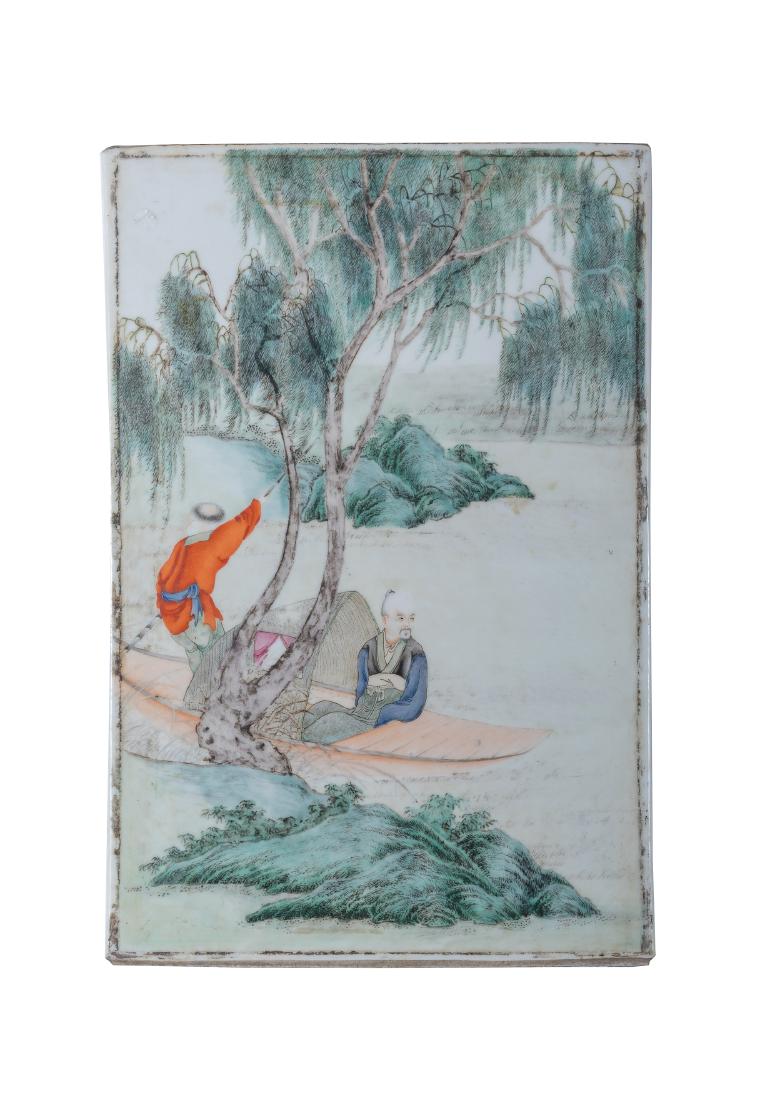 Chinese Famille Rose Porcelain Plaque,Republic (1 of 3)