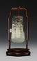 Old Chinese Jade Qing Sounding Stone w/ Stand - 2