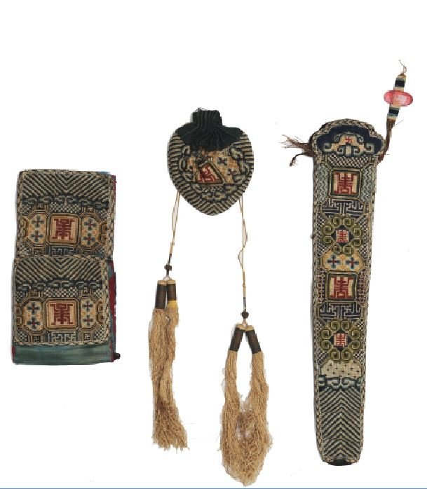 Set of 3 Embroideries, Late 19th Century (1 of 7)