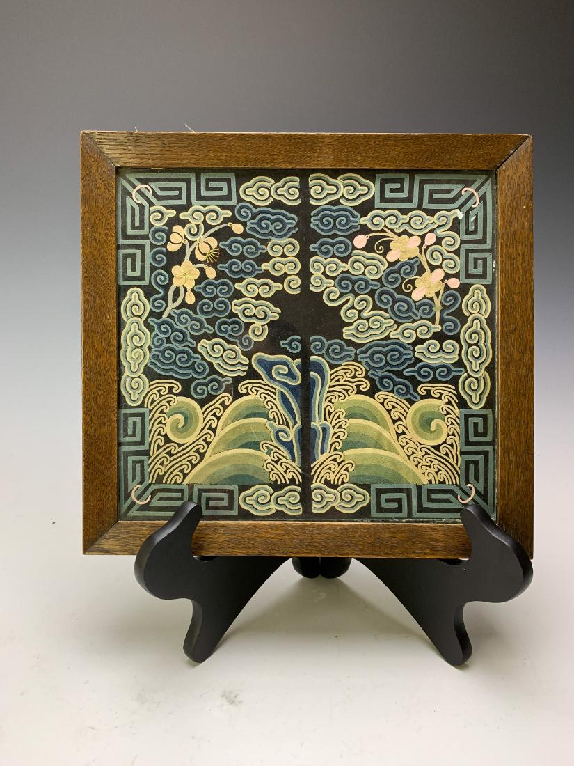 Chinese Framed Silk Embroidery, 18th Century (1 of 6)