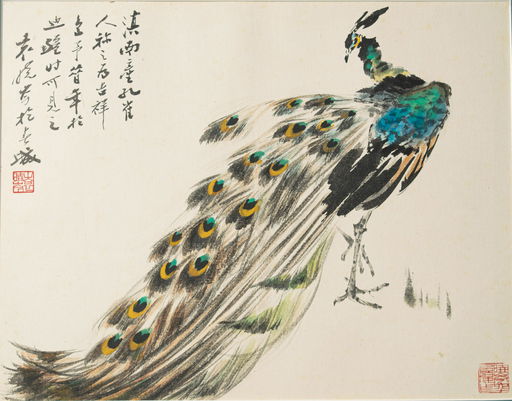 Chinese Painting Of A Peacock Yuan Xiaocen Sep 07 2019