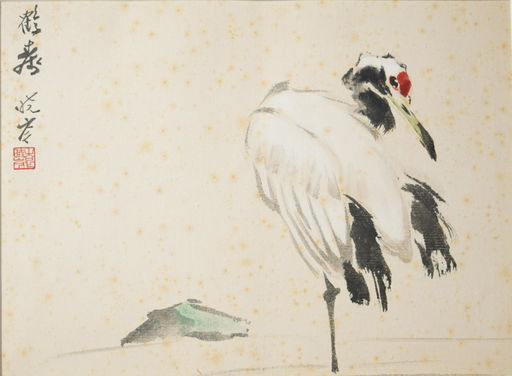 Chinese Painting Of A Crane Yuan Xiaocen Sep 07 2019