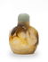 Carved Agate Lotus Pond Scene Snuff, 19th Century