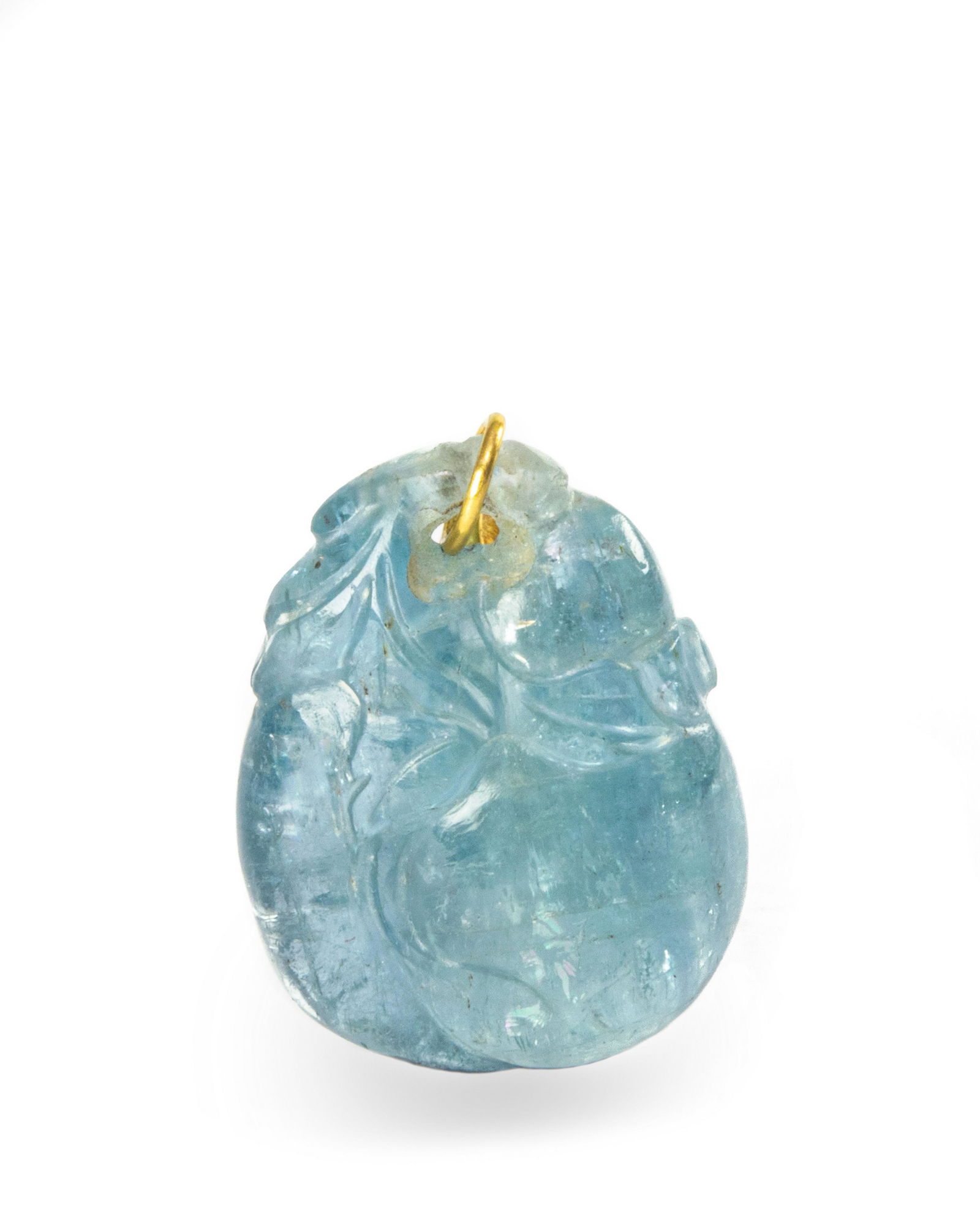 Chinese Blue Tourmaline Toggle, 19th Century (1 of 4)