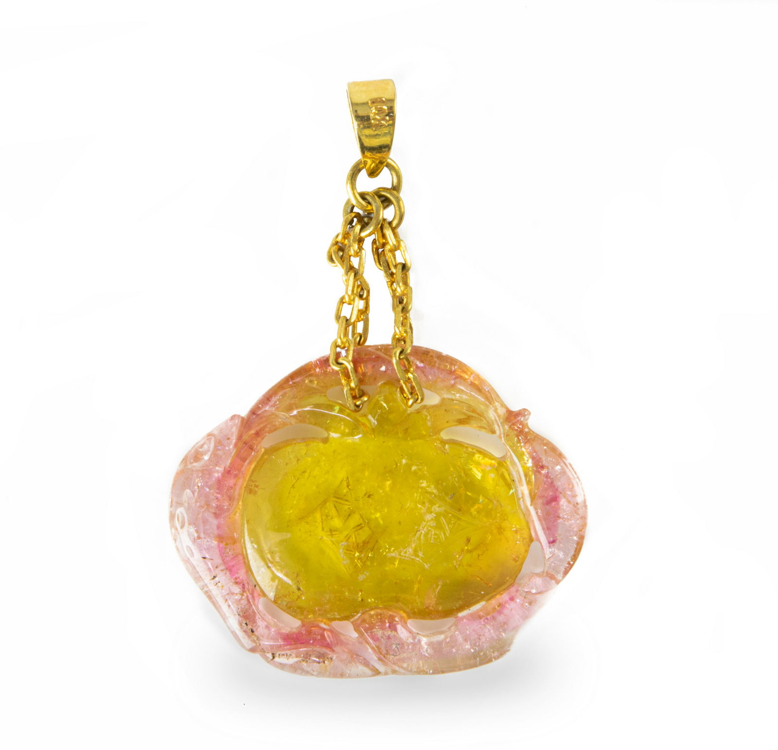 Chinese Watermelon Tourmaline Toggle, 19th Century (1 of 3)