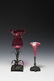 (2) Victorian Silver Plate & Glass Vases - 3