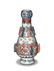 Chinese Blue and Red Garlic Head Vase, 19th Century