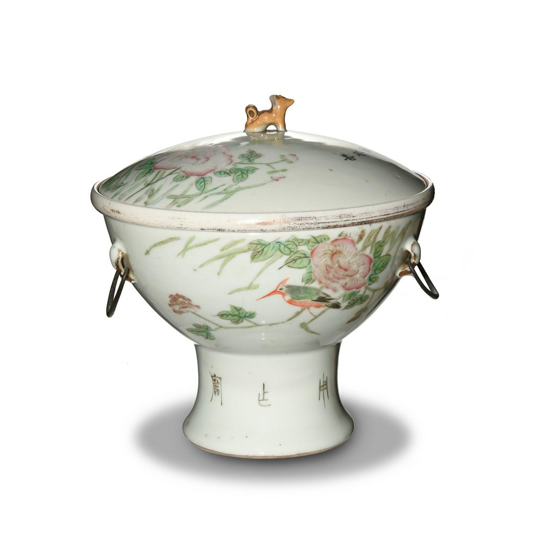 Chinese Warming Dish with Handles, 19-20th Century (1 of 8)