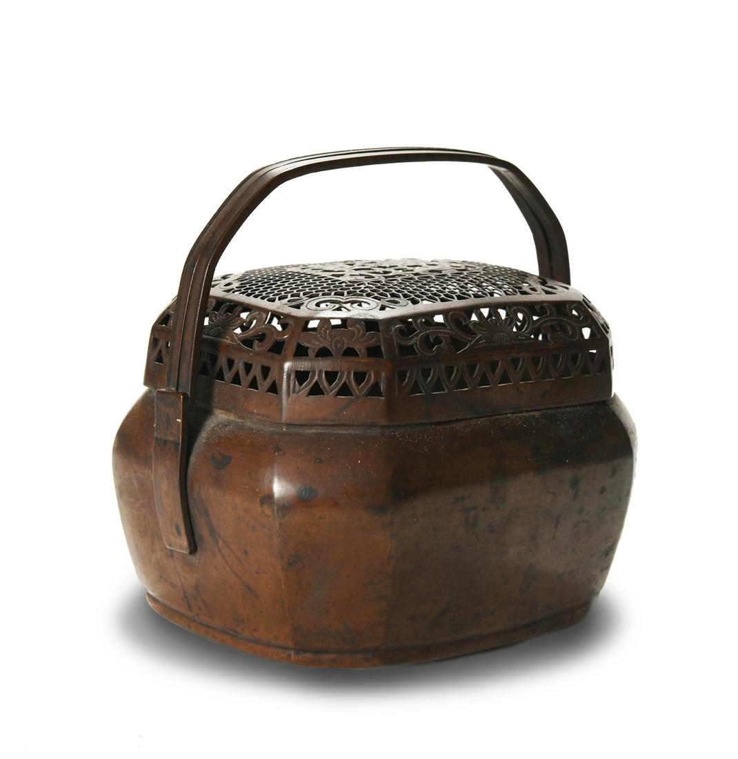 Chinese Bronze Hand Warmer, 18th Century (1 of 6)