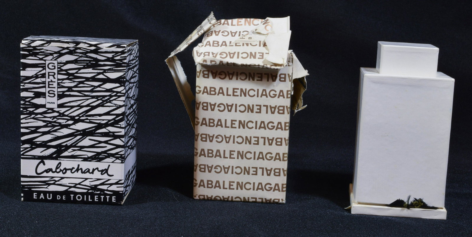 (3) Unused Fine French Perfumes, Balenciaga etc.: (3) unused fine French perfumes, Balenciaga, etc. All in original boxes and never opened. Includes: a) Bandit by Robert Piquet, 1 oz. perfume; b) 1 oz. perfume Balenciaga La Fuite des Heures by Germai
