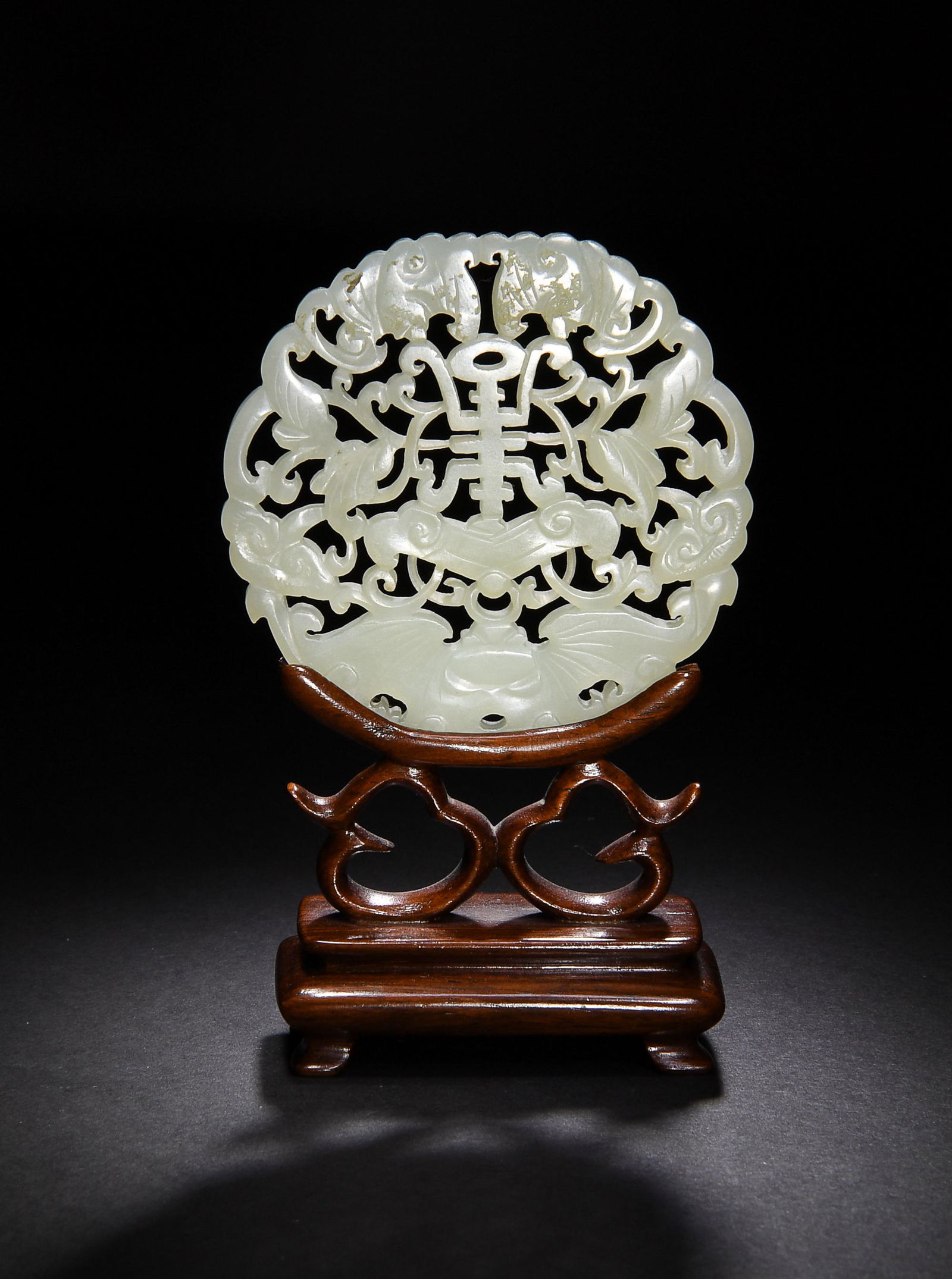 Chinese Pierced Plaque with Shou Character, 19th (1 of 9)