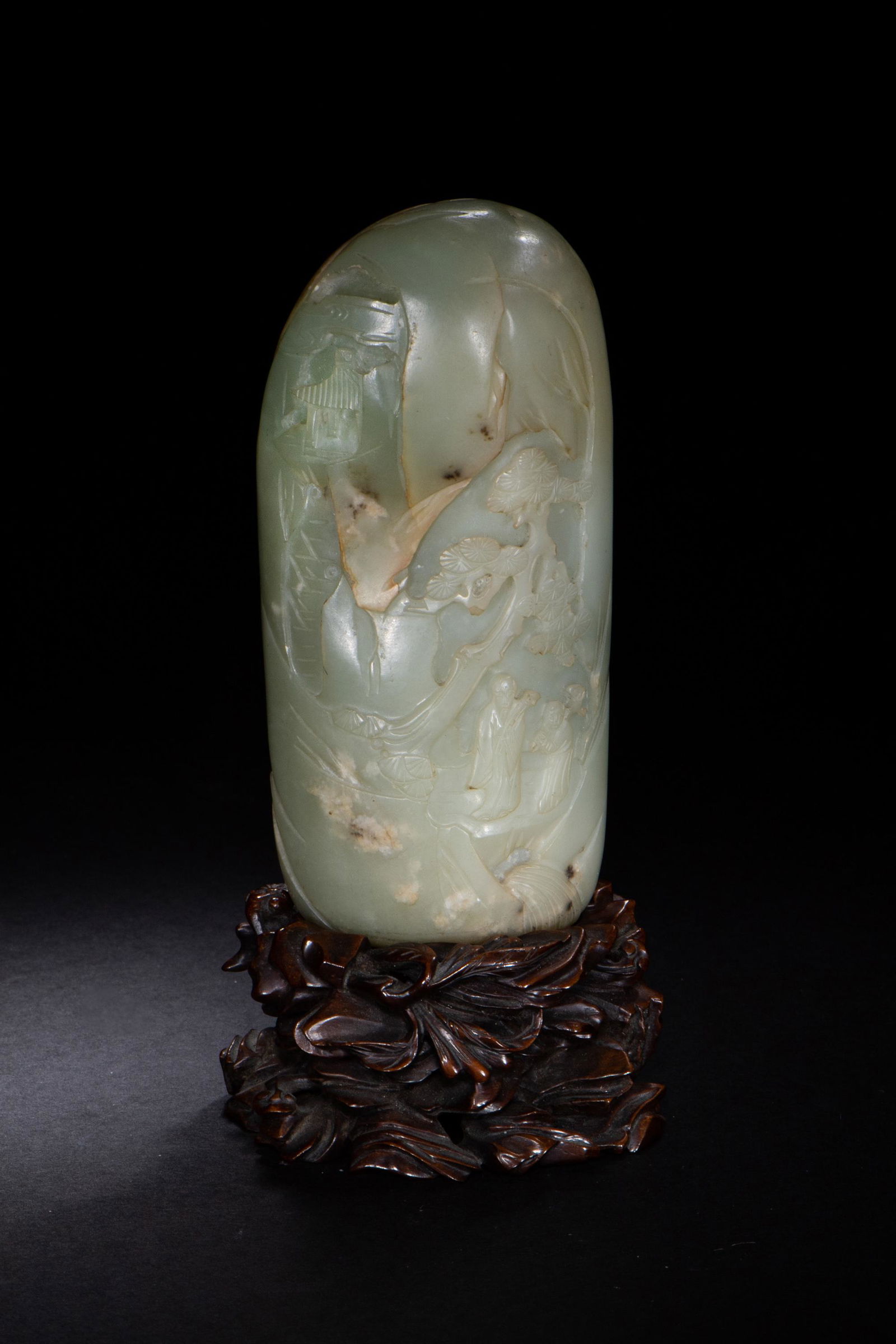 Chinese Celadon Jade Boulder, 18th Century (1 of 9)