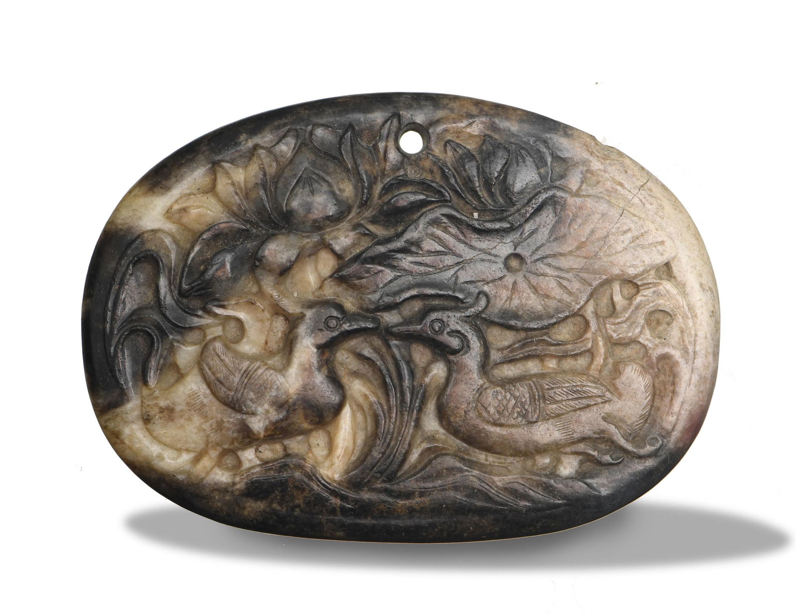 Chinese Jade Plaque with Ducks, Ming or Earlier (1 of 8)