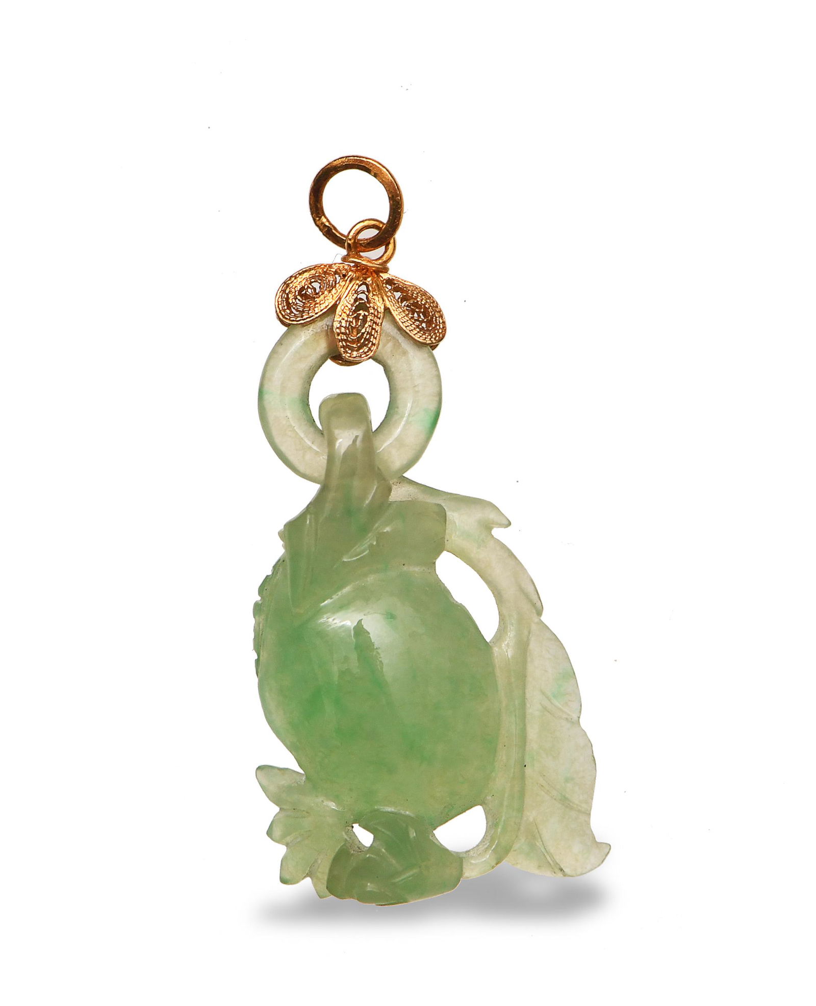 Chinese Jadeite Pomegranate Pendant, 19th Century (1 of 5)