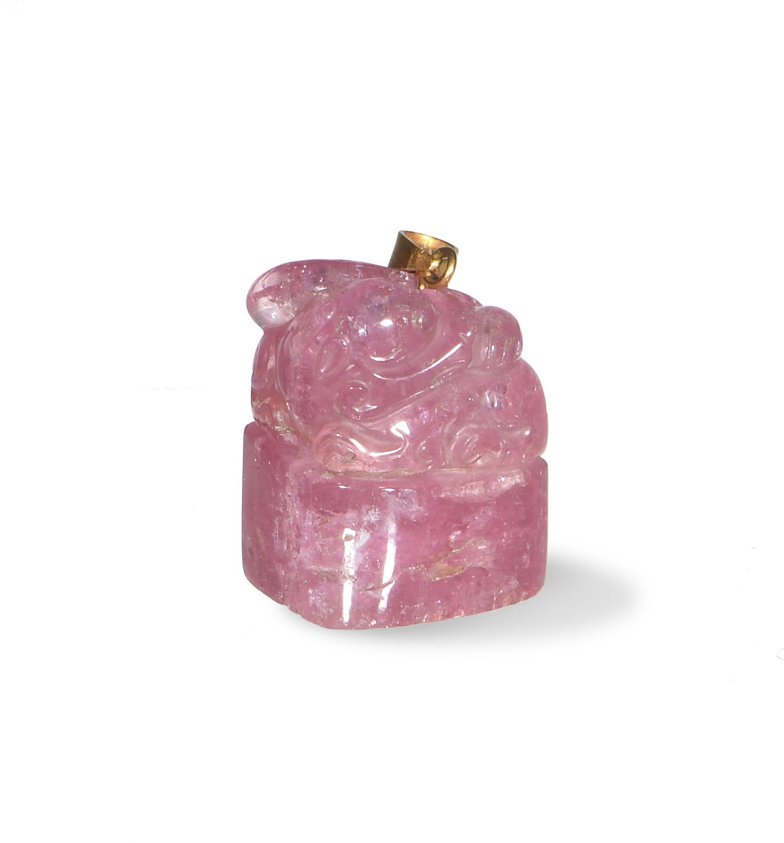Chinese Pink Tourmaline Toggle, 19th Century (1 of 11)