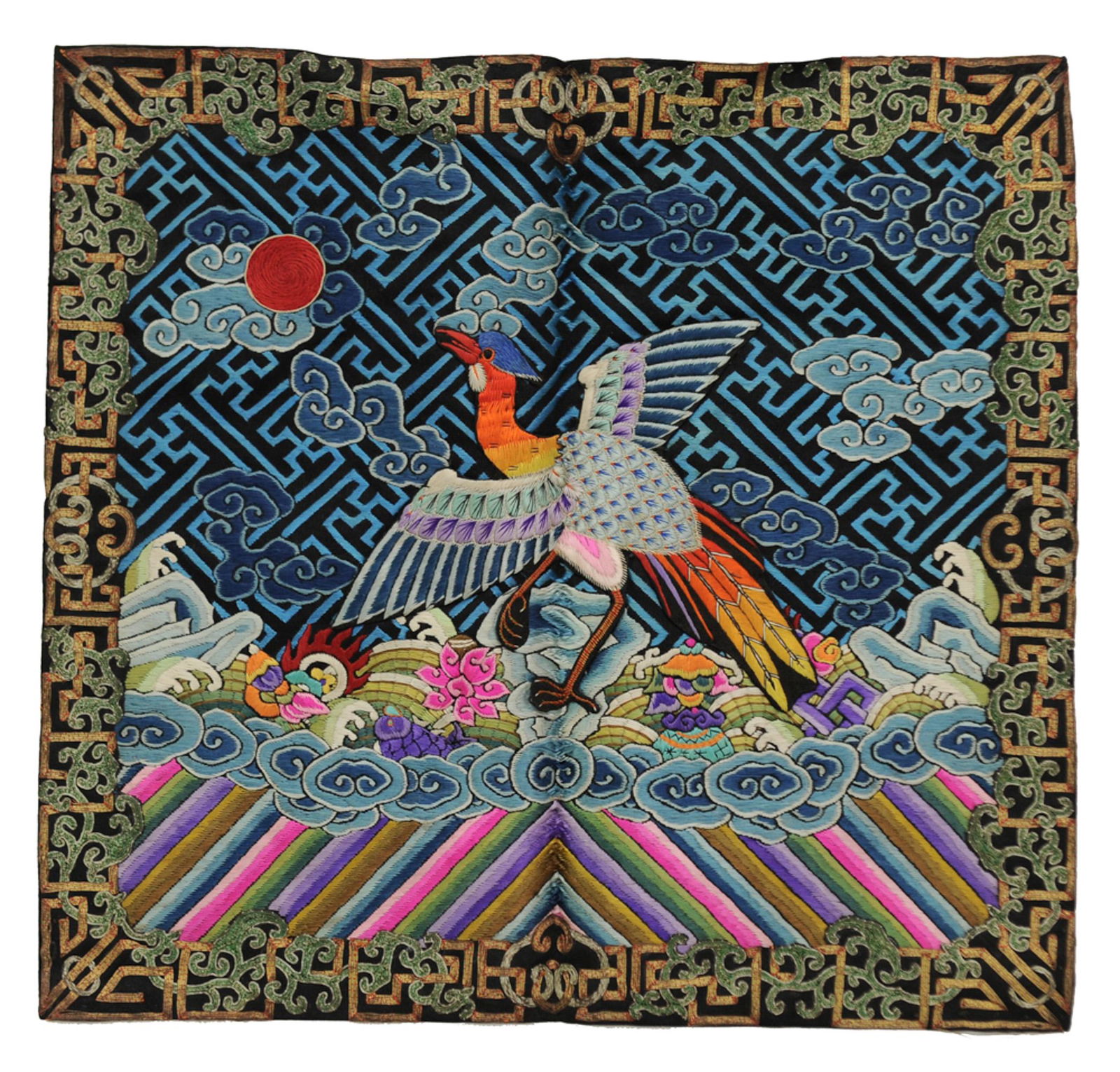 Chinese Golden Pheasant Ranking Badge, 19th Century (1 of 1)