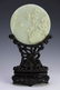 Chinese Jade Round Screen with Zitan Stand, 18th - 5