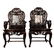 Pair of Marble-Backed Chinese Chairs, 19th Century
