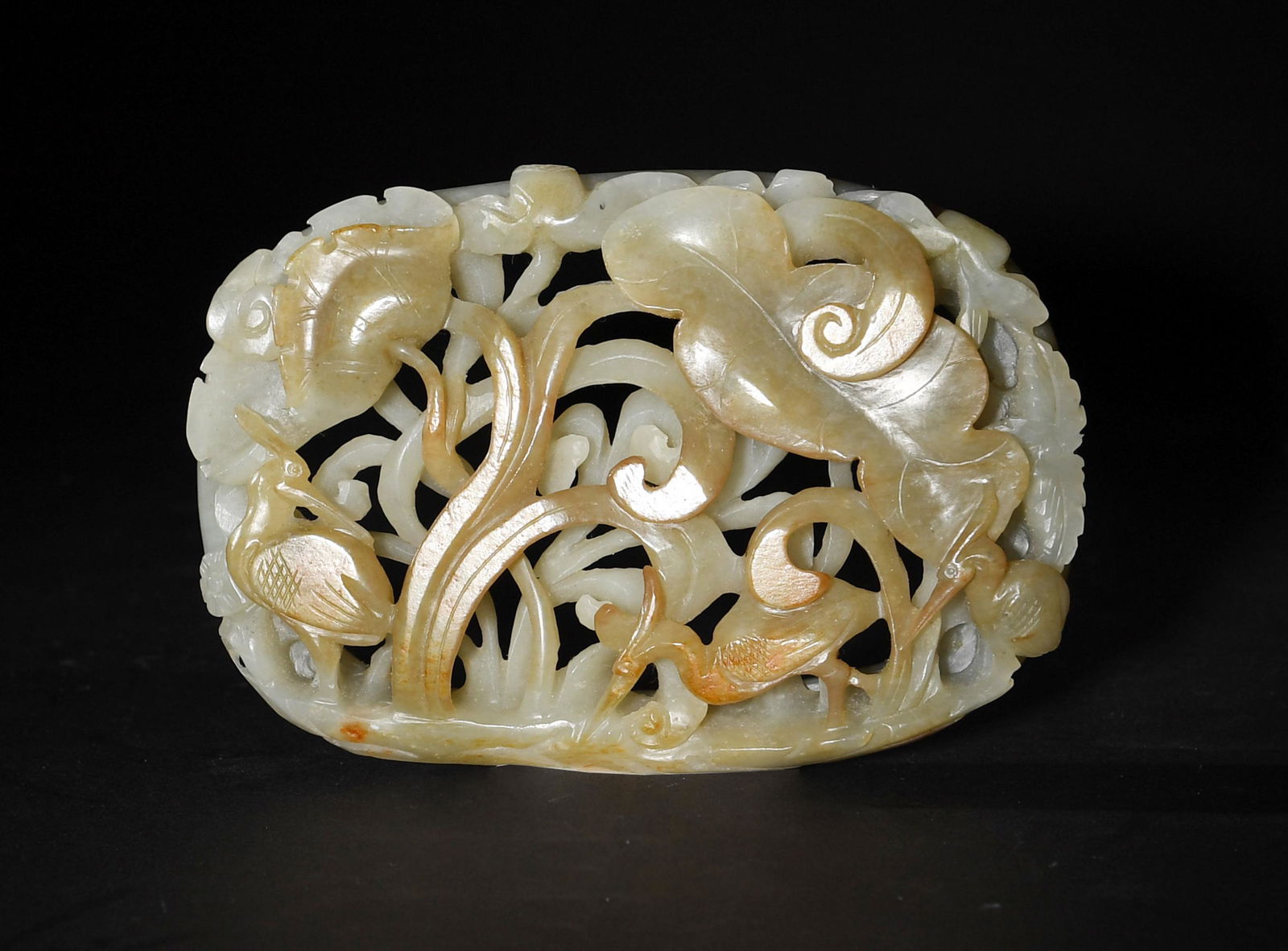 Chinese Carved Jade Plaque, Ming or Earlier (1 of 3)