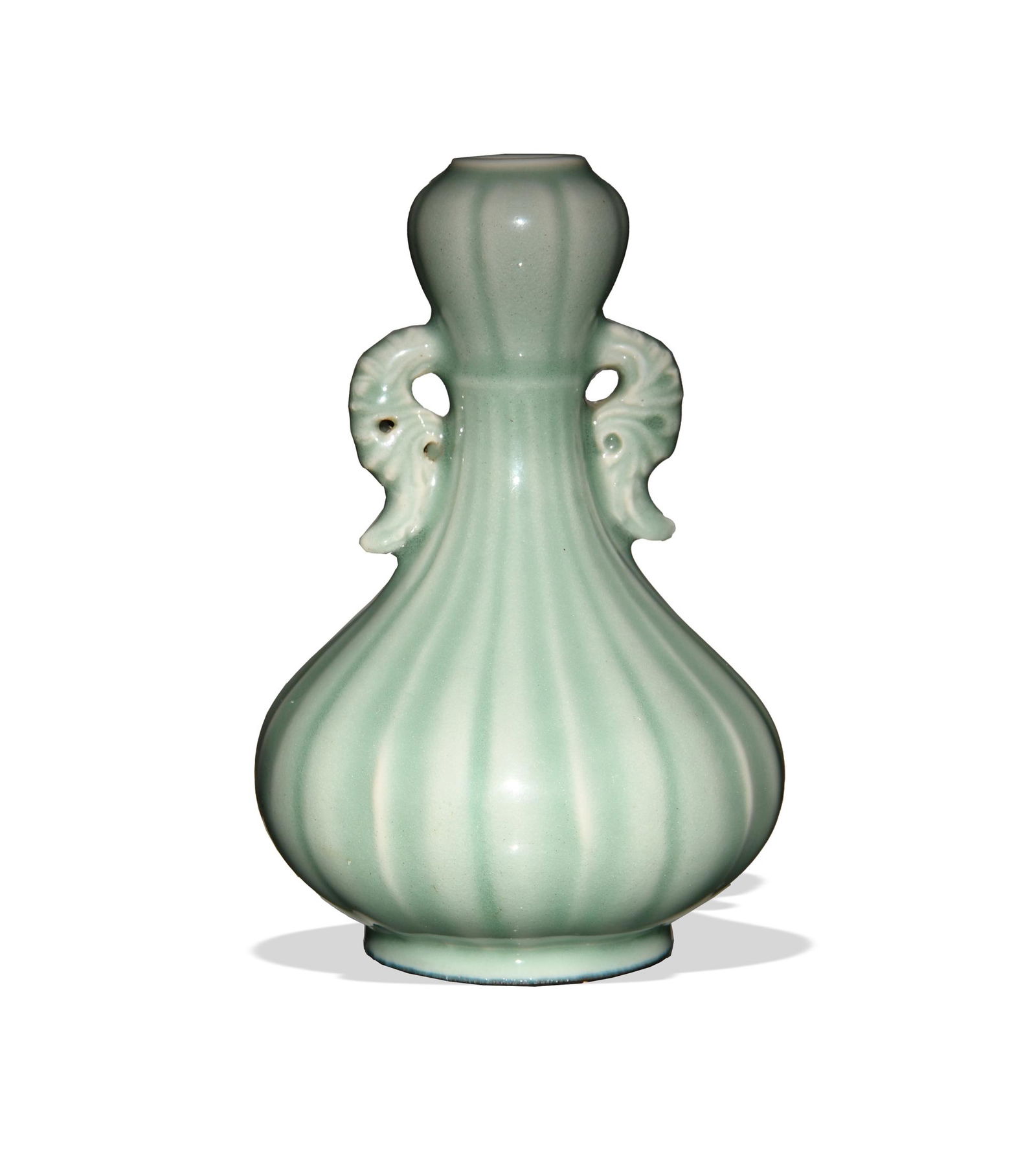 Chinese Celadon Garlic Head Vase, 18th Century (1 of 7)