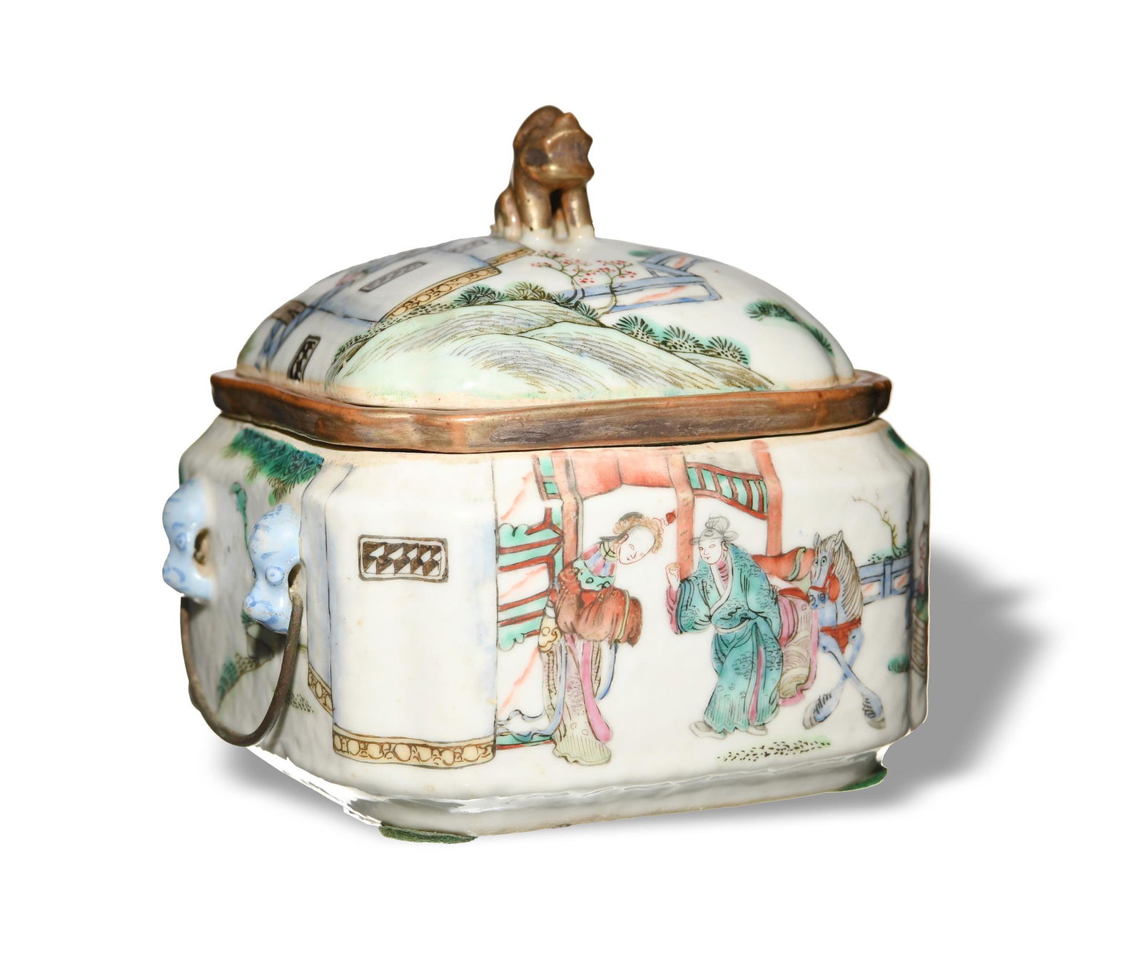 Chinese 3-Part Warmer with West Chamber Scenes, 19th (1 of 10)
