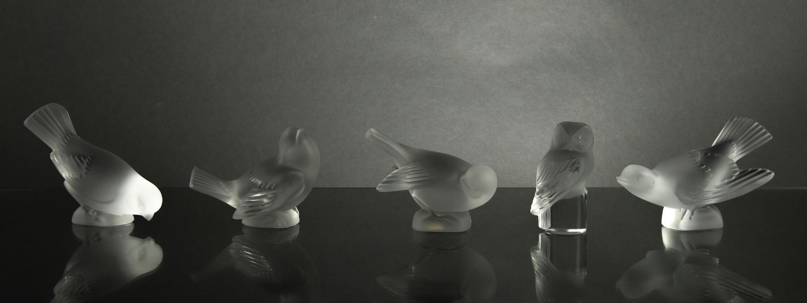5 Lalique Crystal Birds (1 of 5)