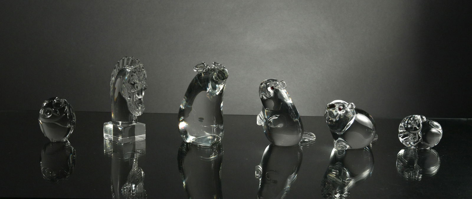 6 Steuben Glass Animal Figures (1 of 4)